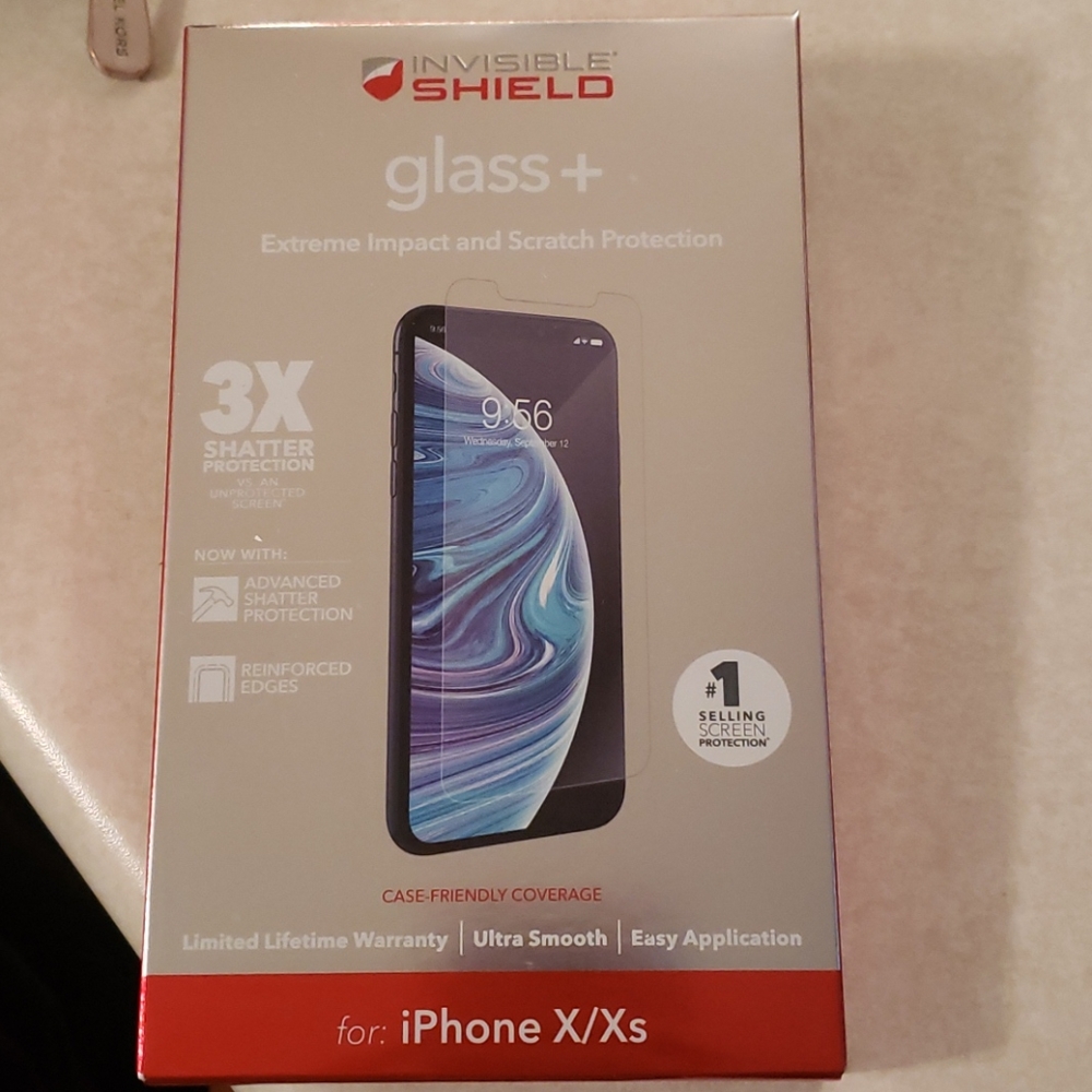 New!  Invisible Shield Glass + for iPhone X/Xs